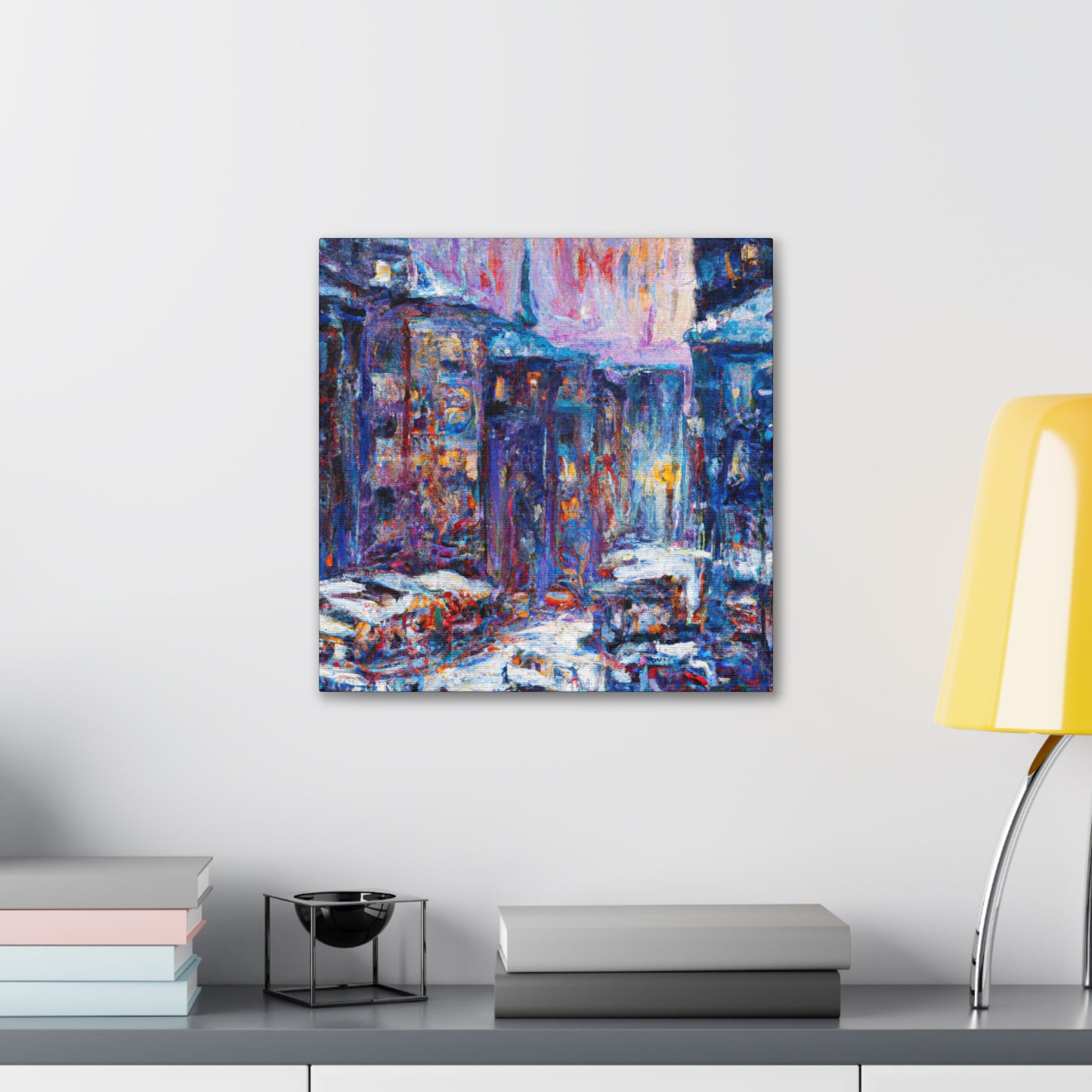 "Urban Oasis in City" - Canvas