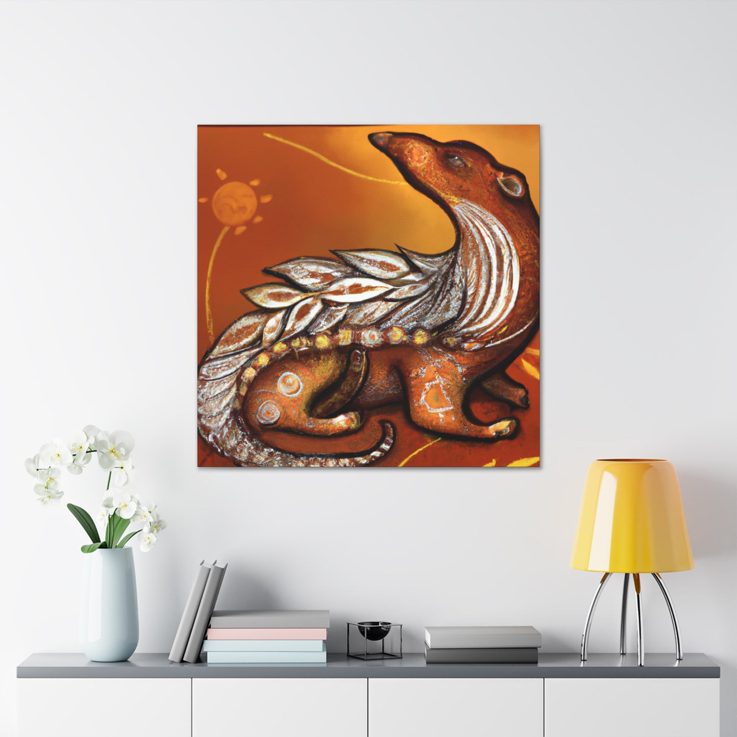 "Pangolin In Poise" - Canvas