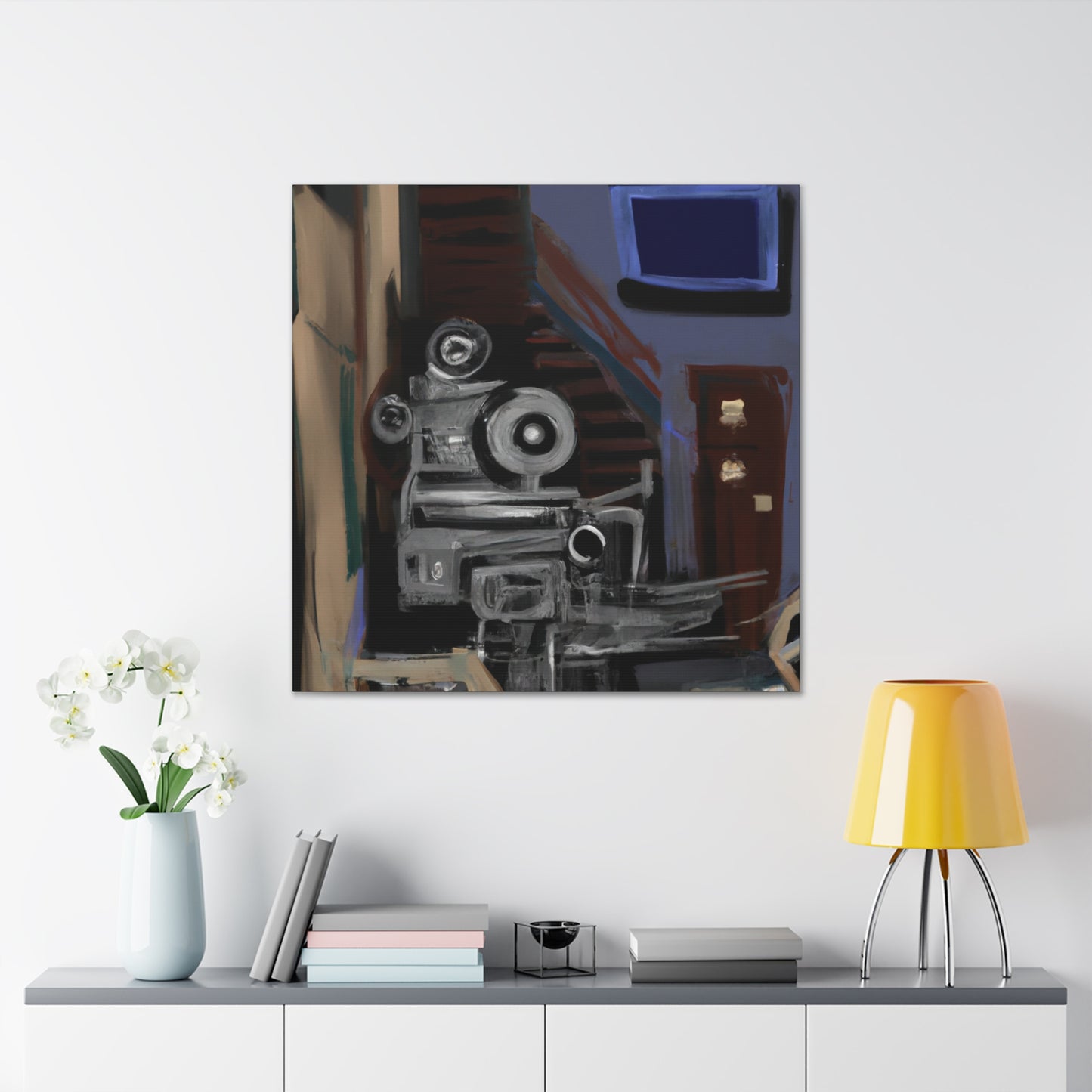 "A Cinema Palace Illuminated" - Canvas