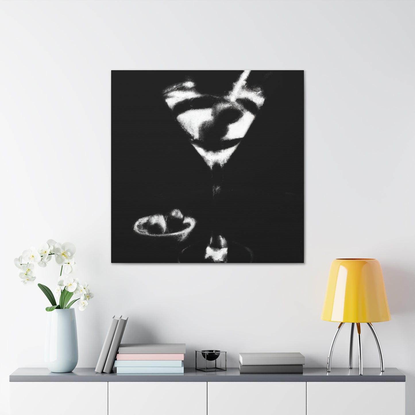 "Martini Under Moonlight" - Canvas