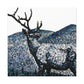 "Deer in Pointillism" - Canvas