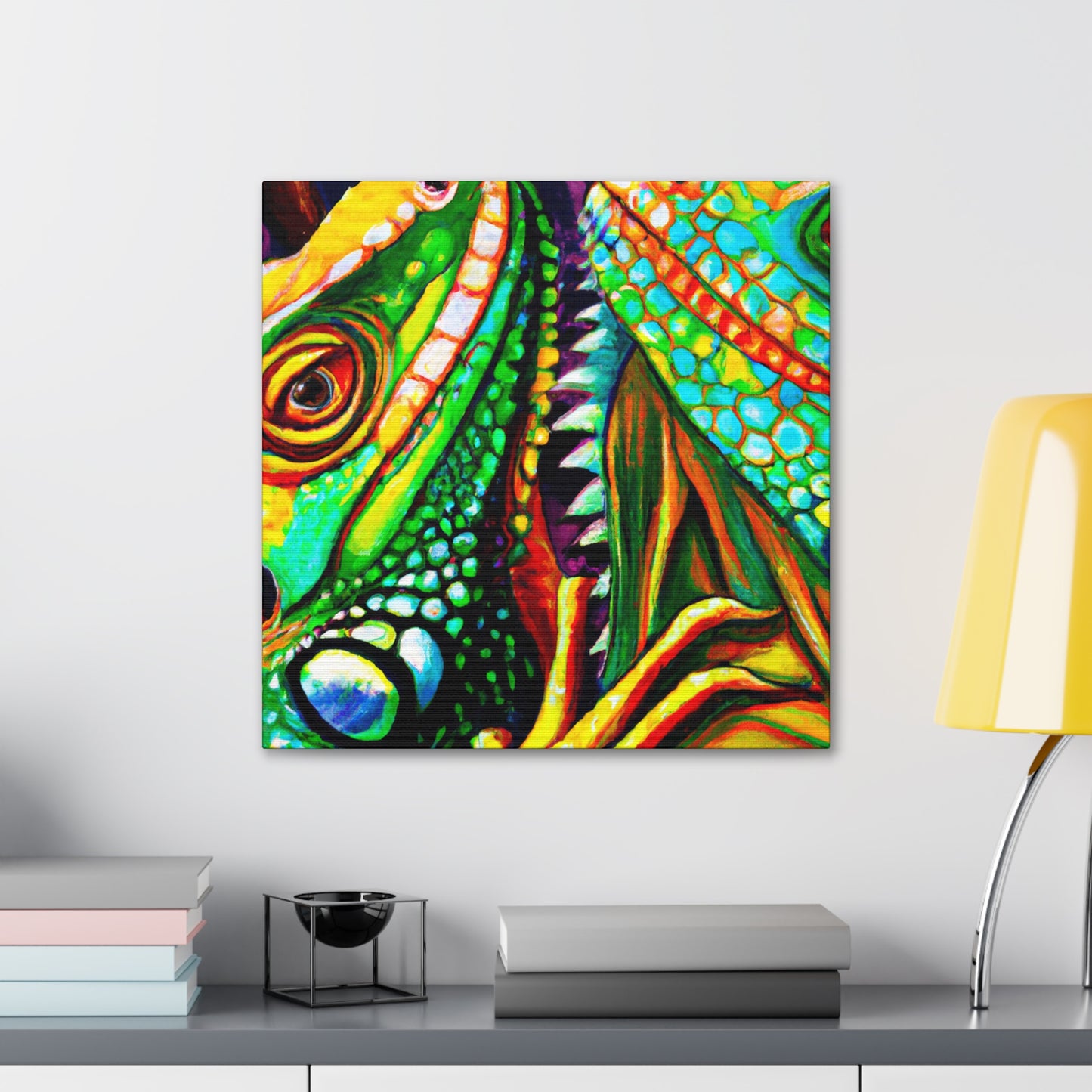 Iguanas In HWilleries - Canvas