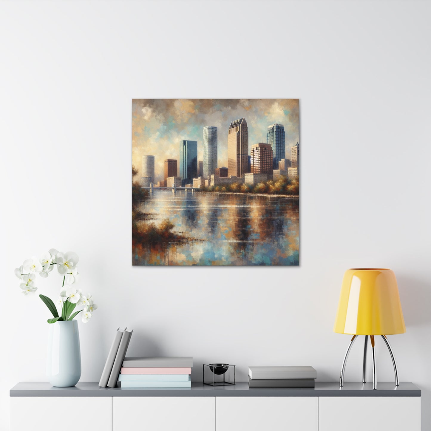 "Sunlit Serenity of Tampa" - Canvas