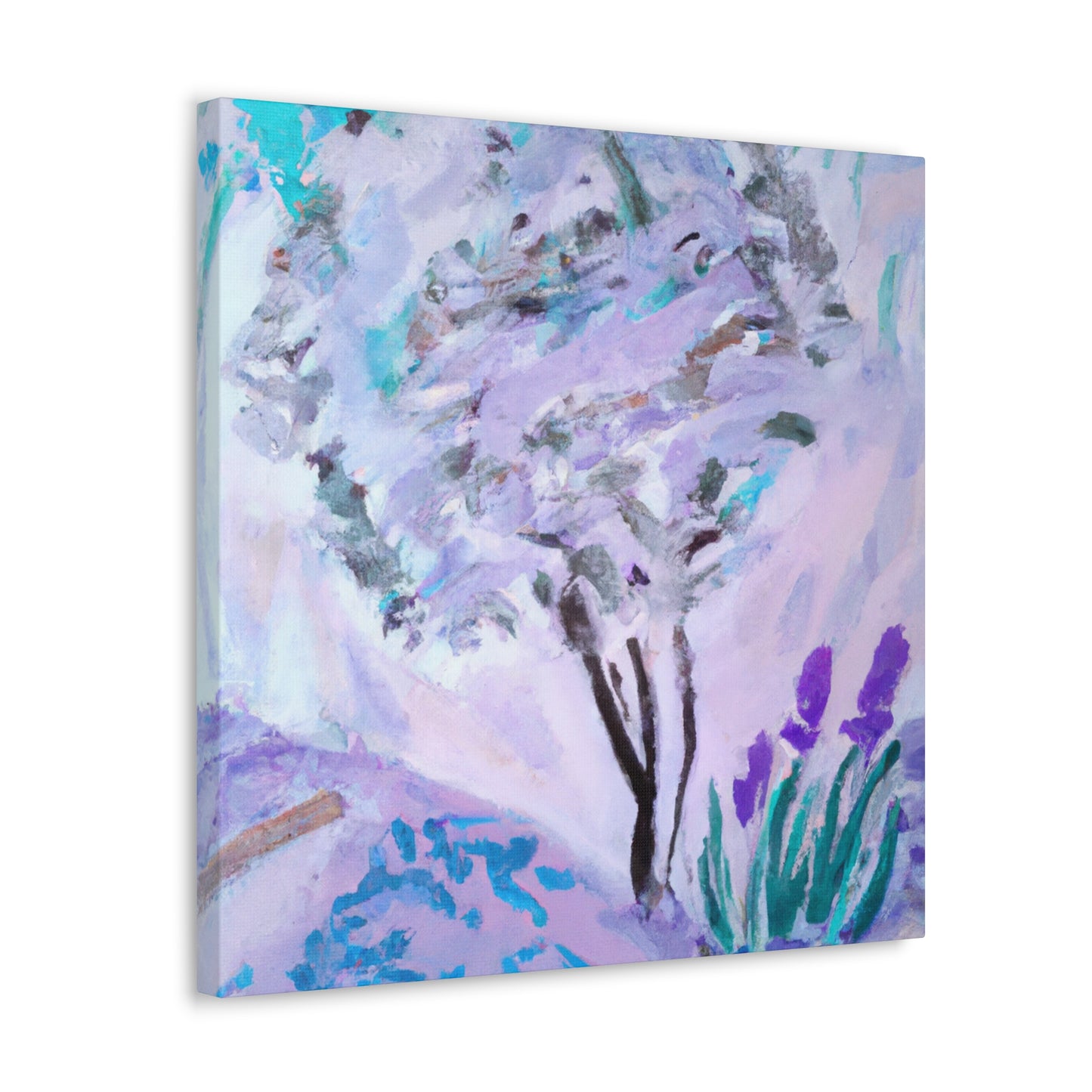 Lavender Reflections Ablaze - Canvas