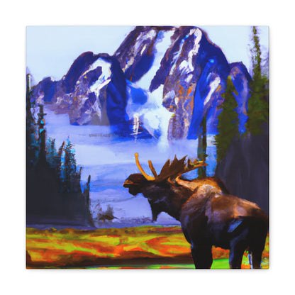 Moose at Sunrise - Canvas