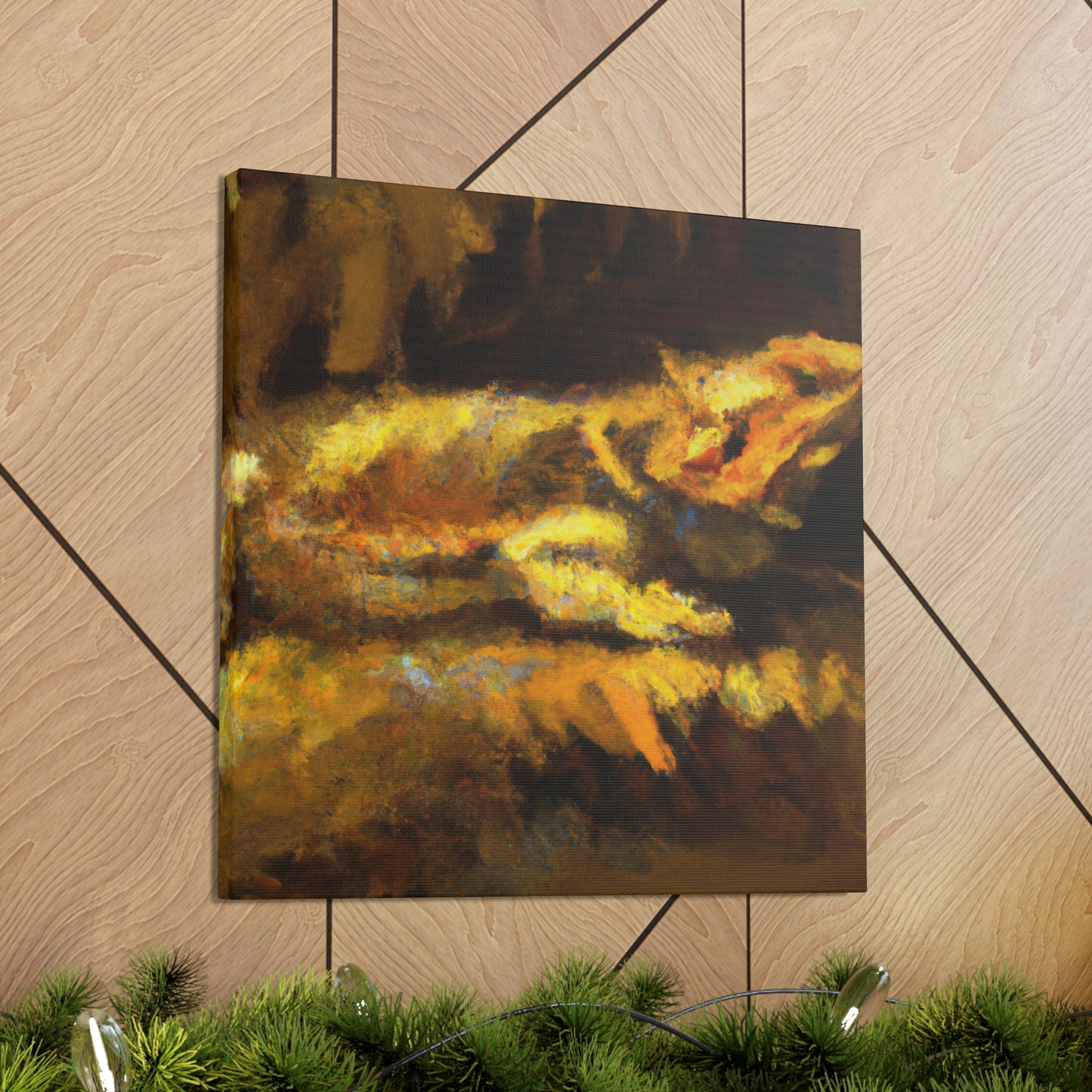 Bearded Dragon Impressionism - Canvas