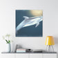 Dolphins in Blue Skies - Canvas