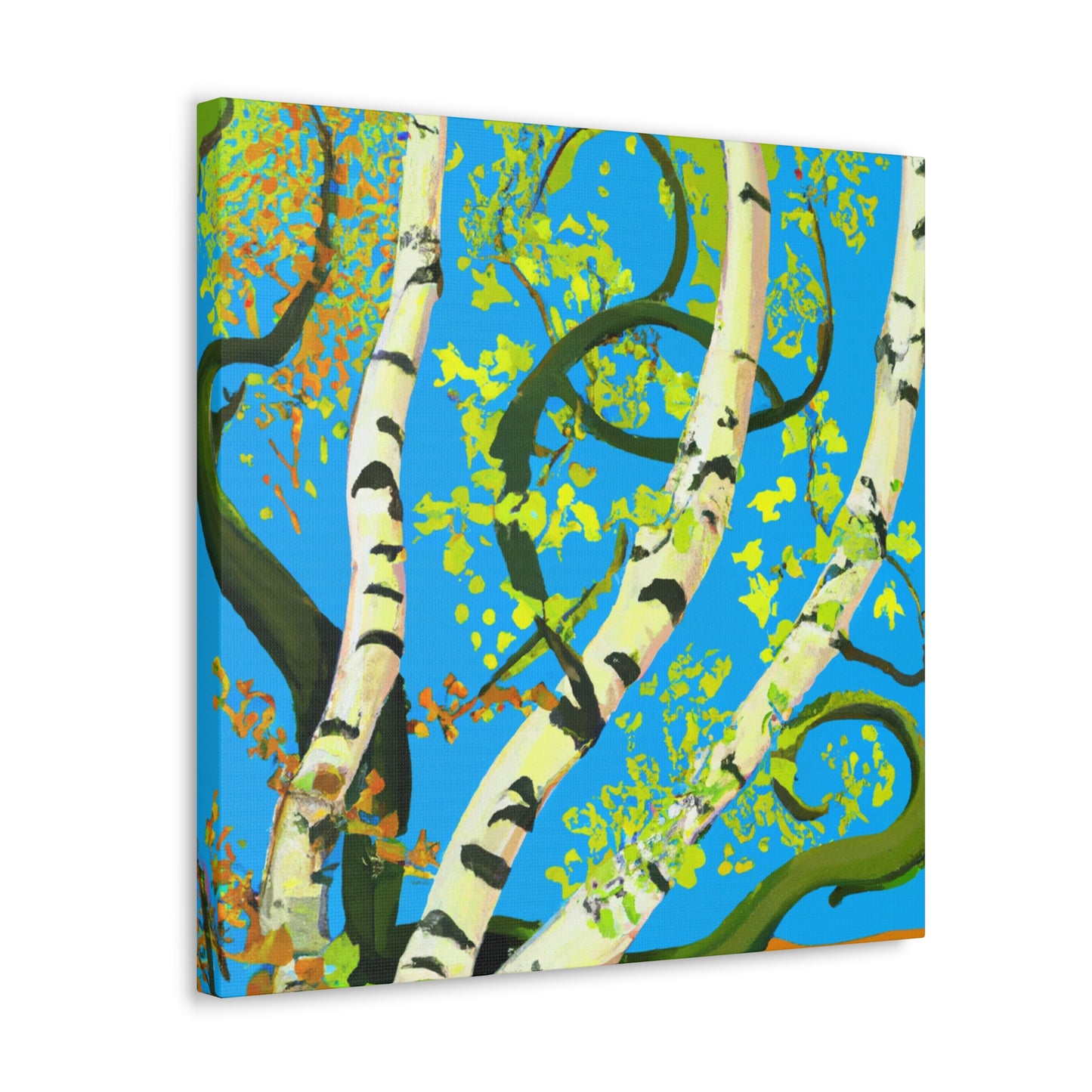 "Birch Tree in Bloom" - Canvas