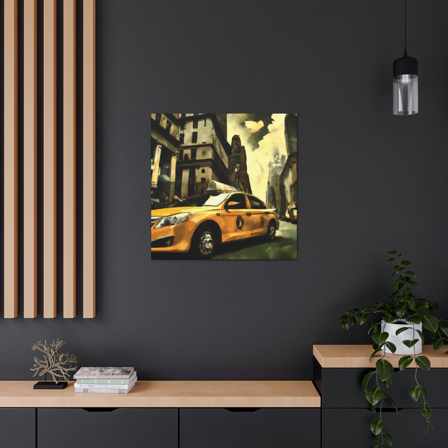 Taxi in the Night - Canvas