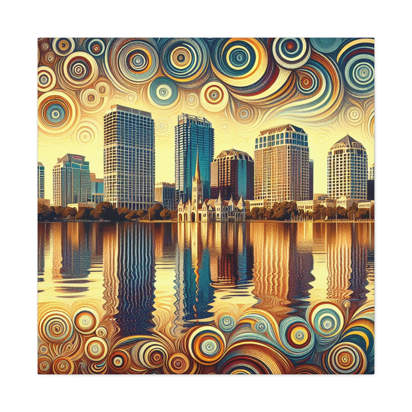 Sunlit Serenity: Orlando Reverie - Canvas