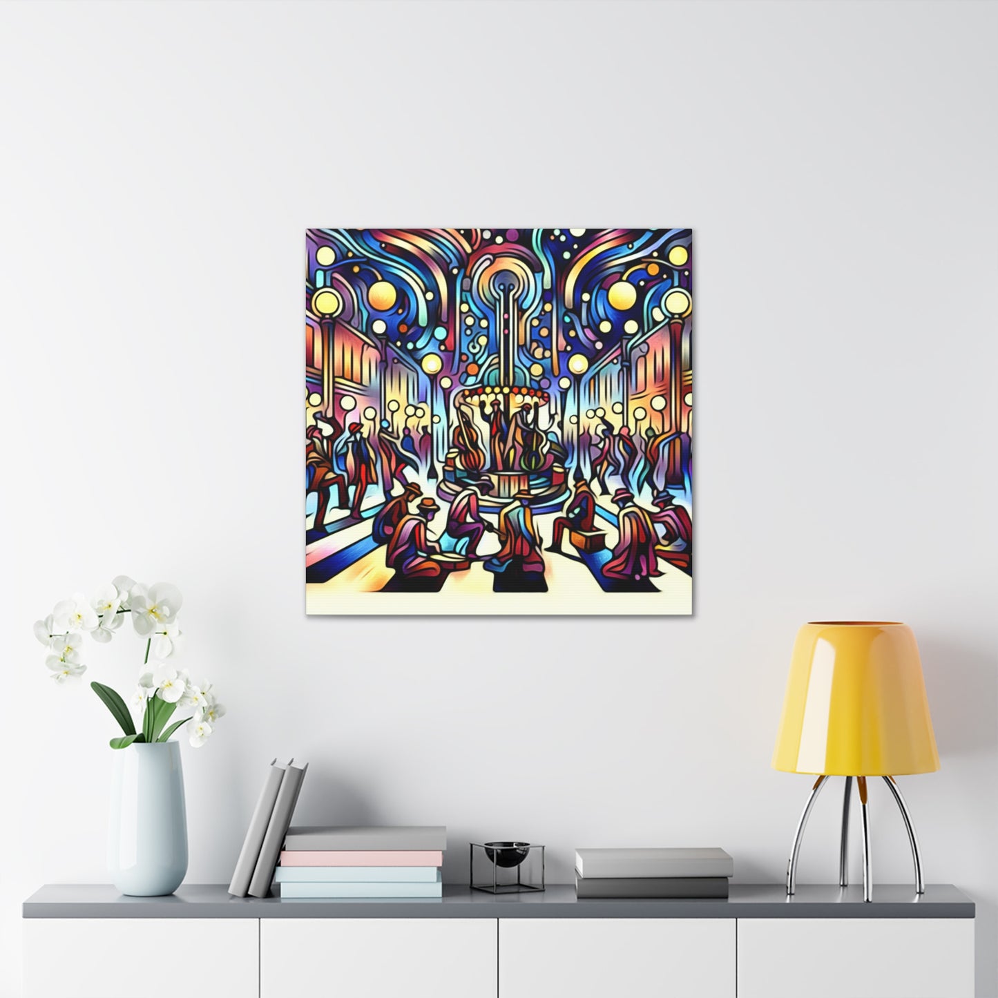 Enchanting Street Musicians - Canvas