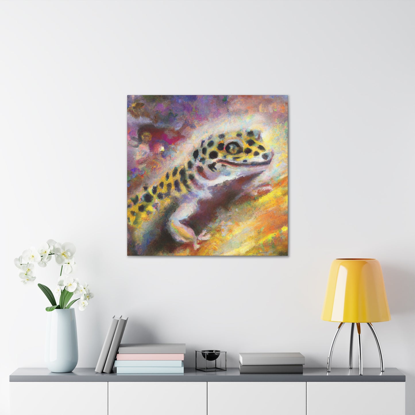 Leopard Gecko Sunrise - Canvas