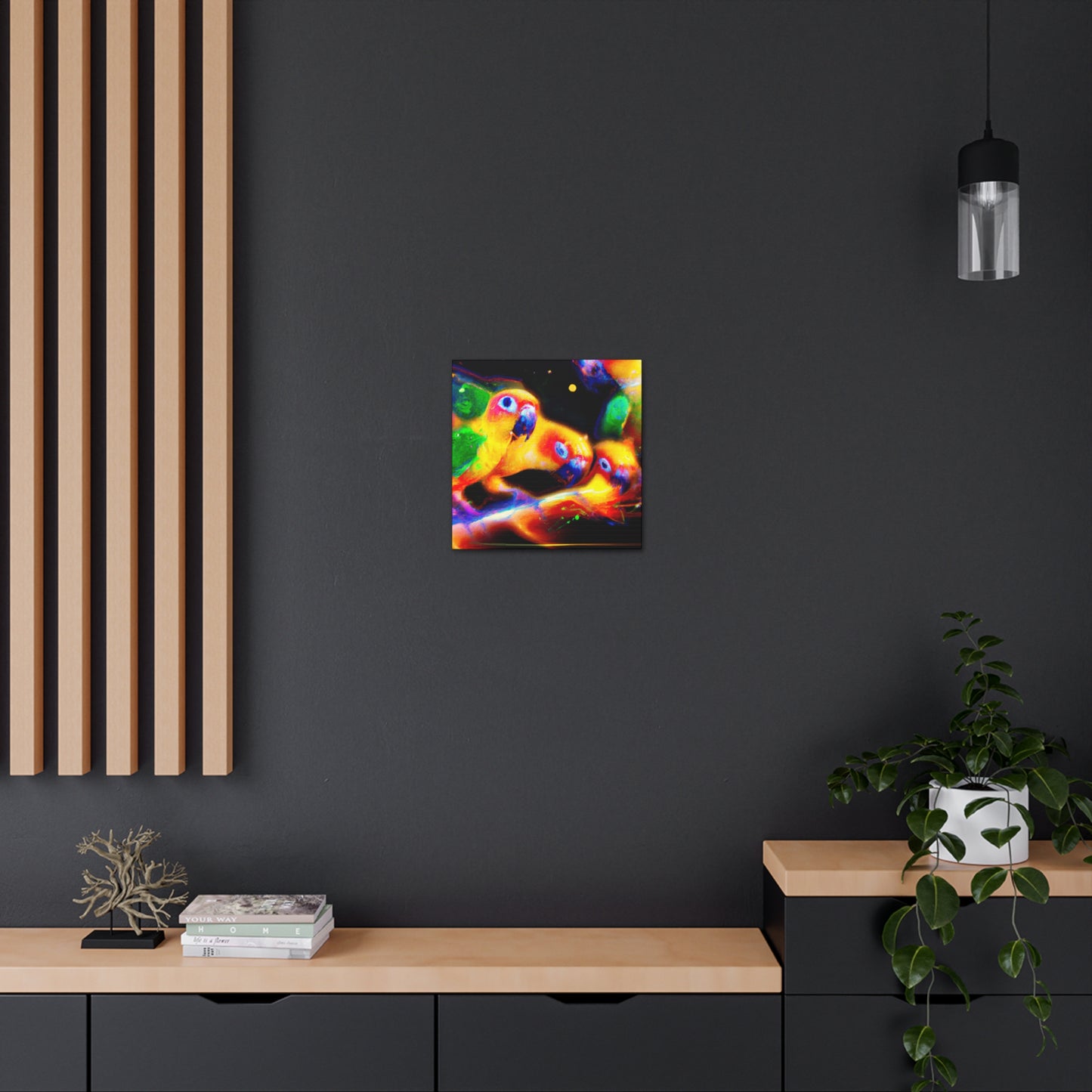 Colorful Conure Concert - Canvas