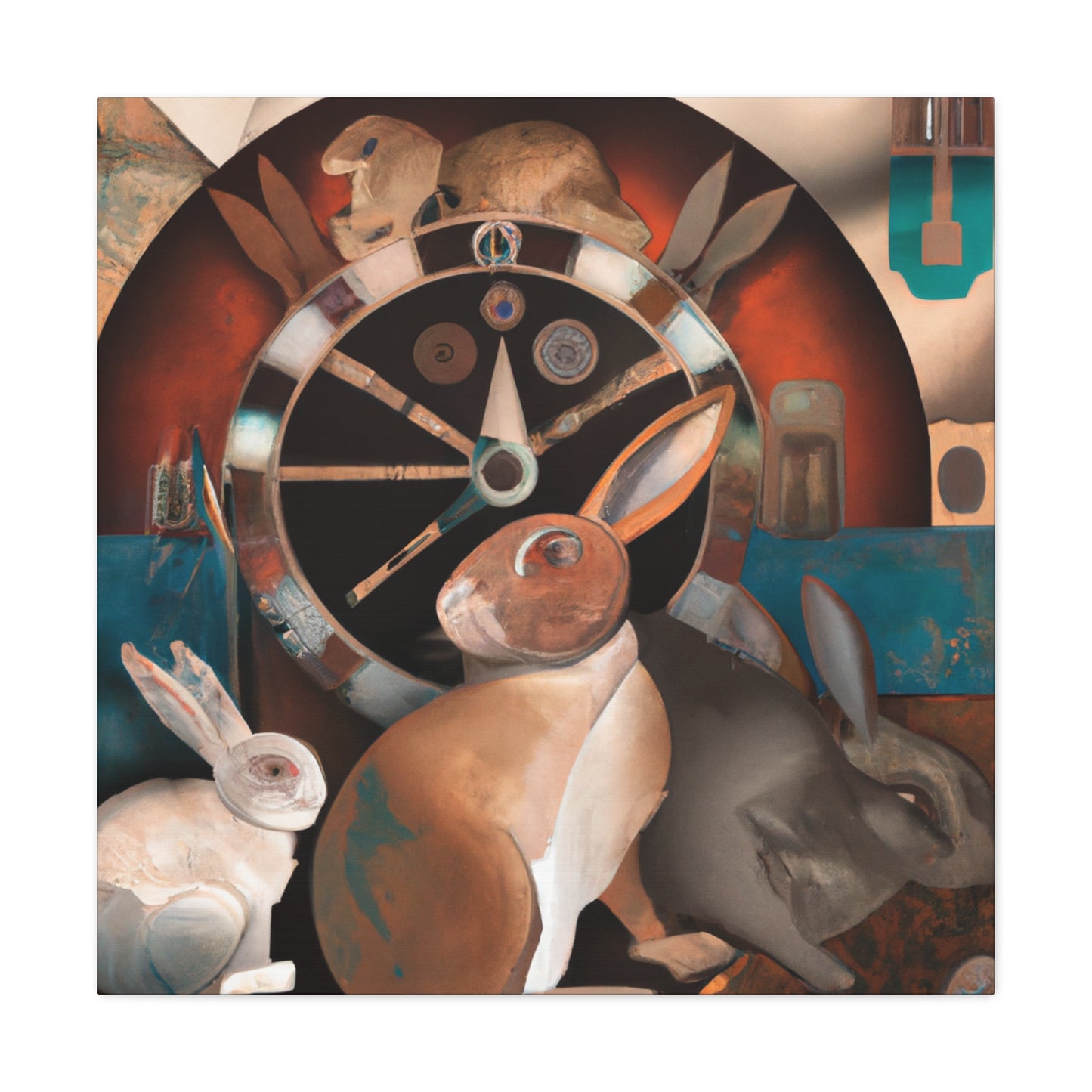 "Rabbit in Art Deco" - Canvas