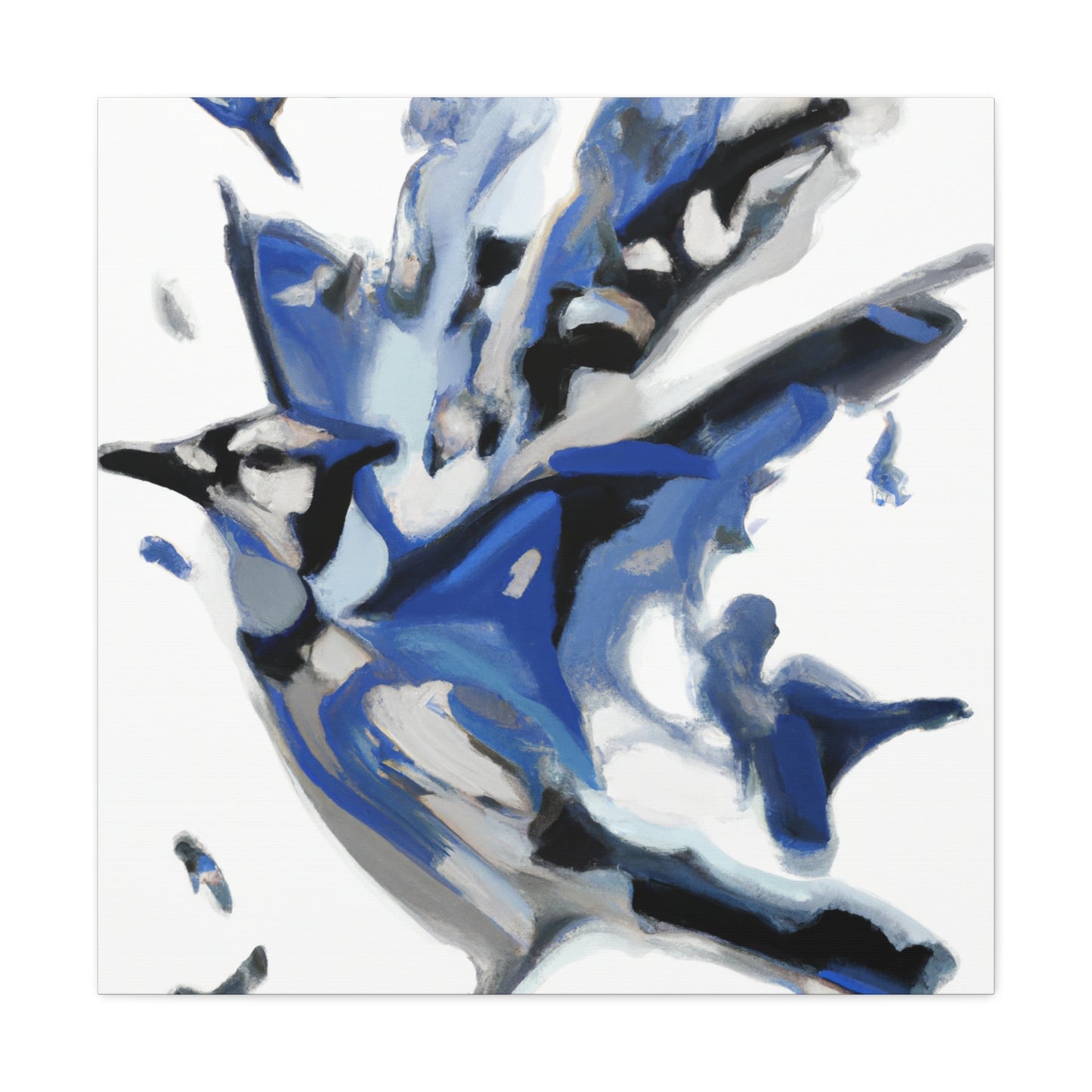 Blue Jay Abstraction - Canvas