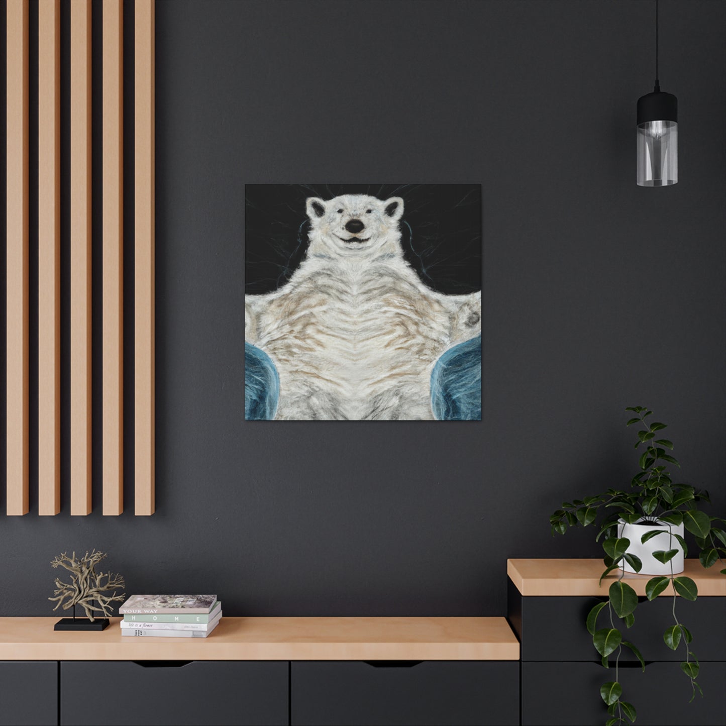 Polar Bear in Rococo - Canvas