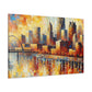 City in Vivid Hues - Canvas