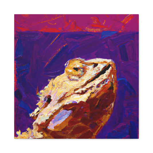 "Bearded Dragon Charm" - Canvas