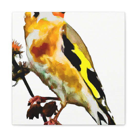 "Flock of Goldfinches" - Canvas