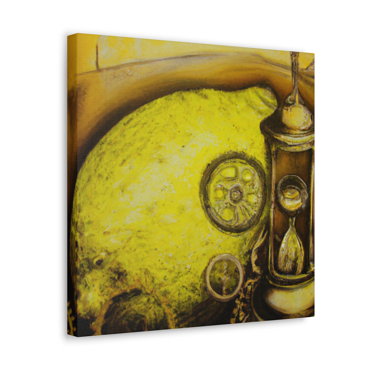 Lemon in Steampunk Land - Canvas