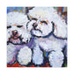 Bichon Frise Impressionism - Canvas