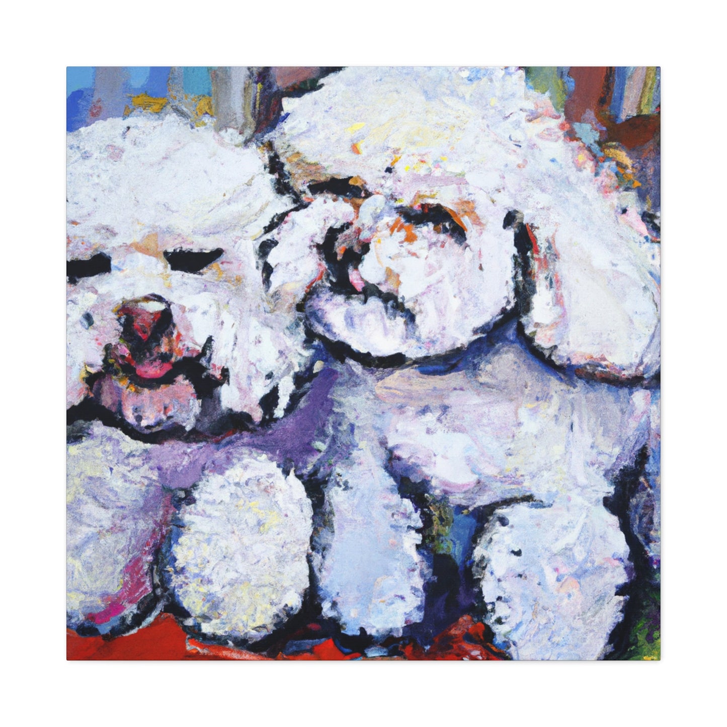 Bichon Frise Impressionism - Canvas