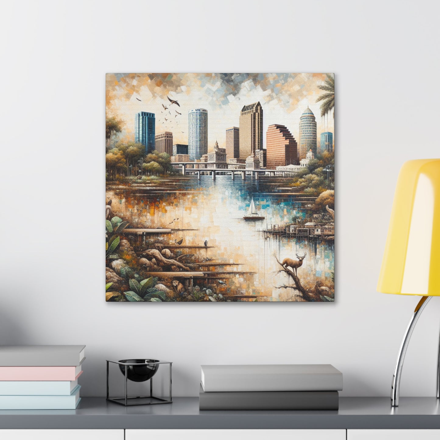 "Cityscapes of Tampa" - Canvas