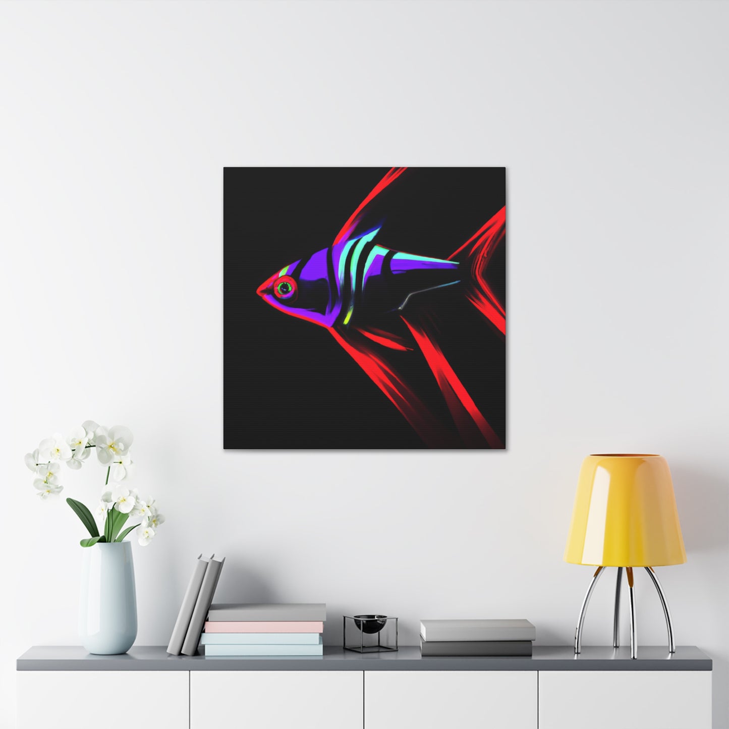 "Neon Tetra Singing Songs" - Canvas