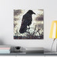 American Crow Mosaic - Canvas