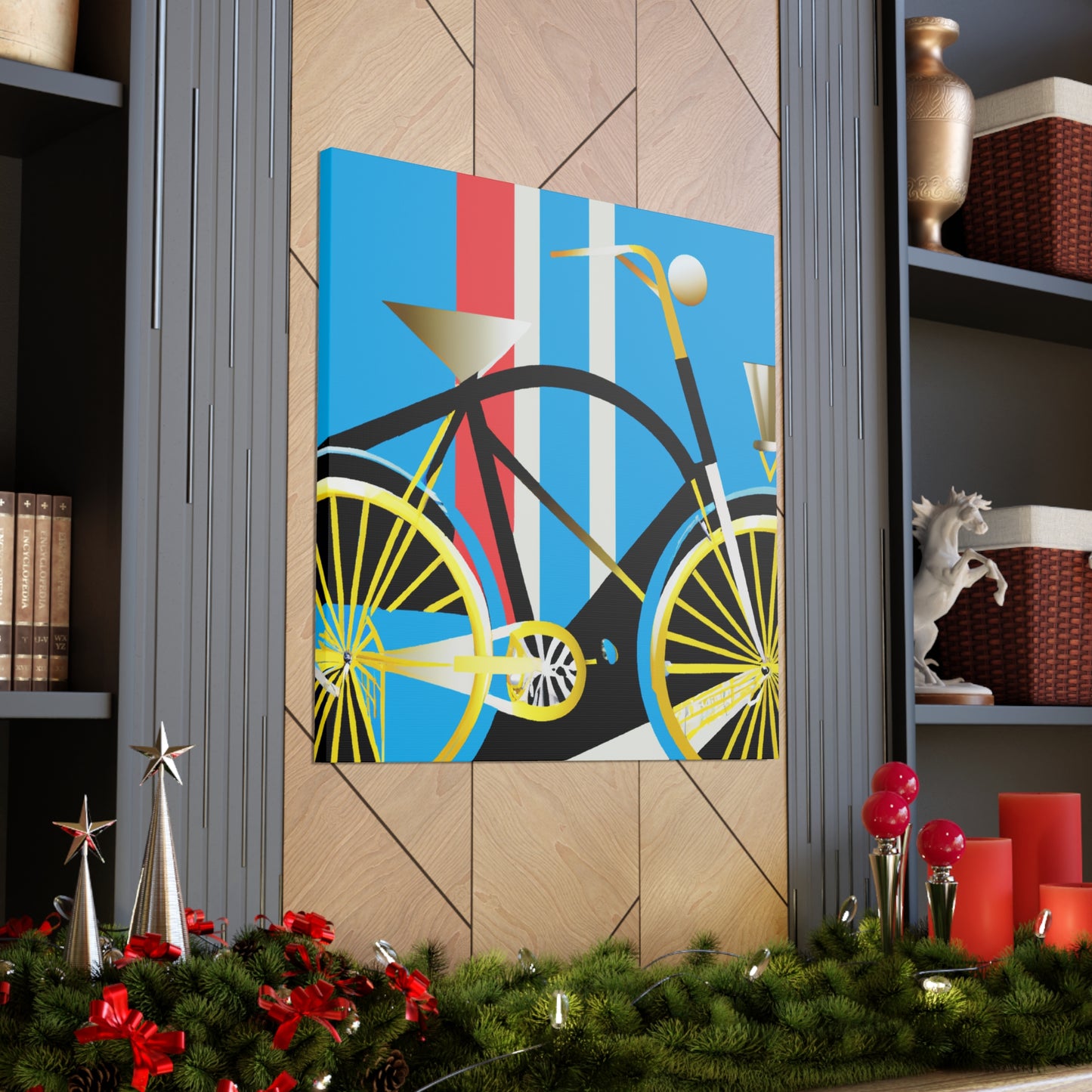 Bicycling Through Deco - Canvas