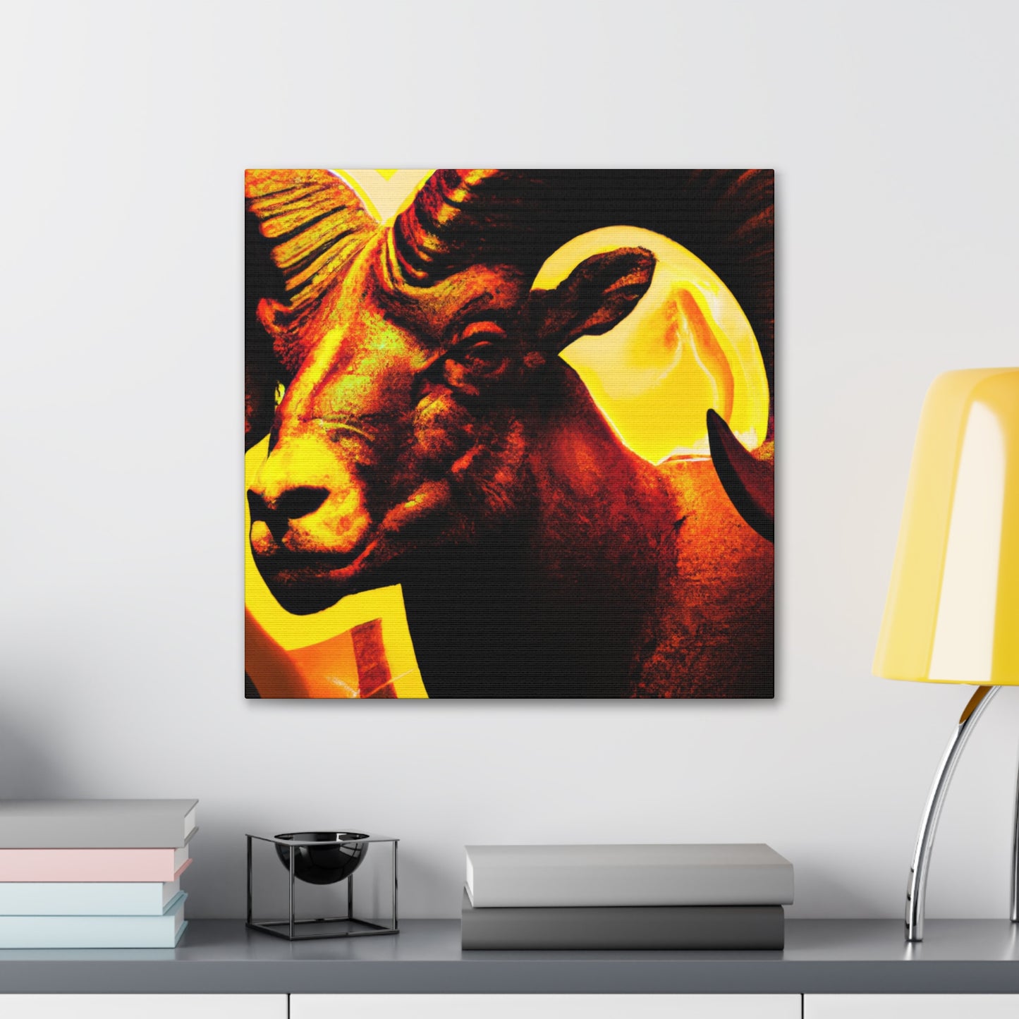 "Bighorn Deco Brilliance" - Canvas