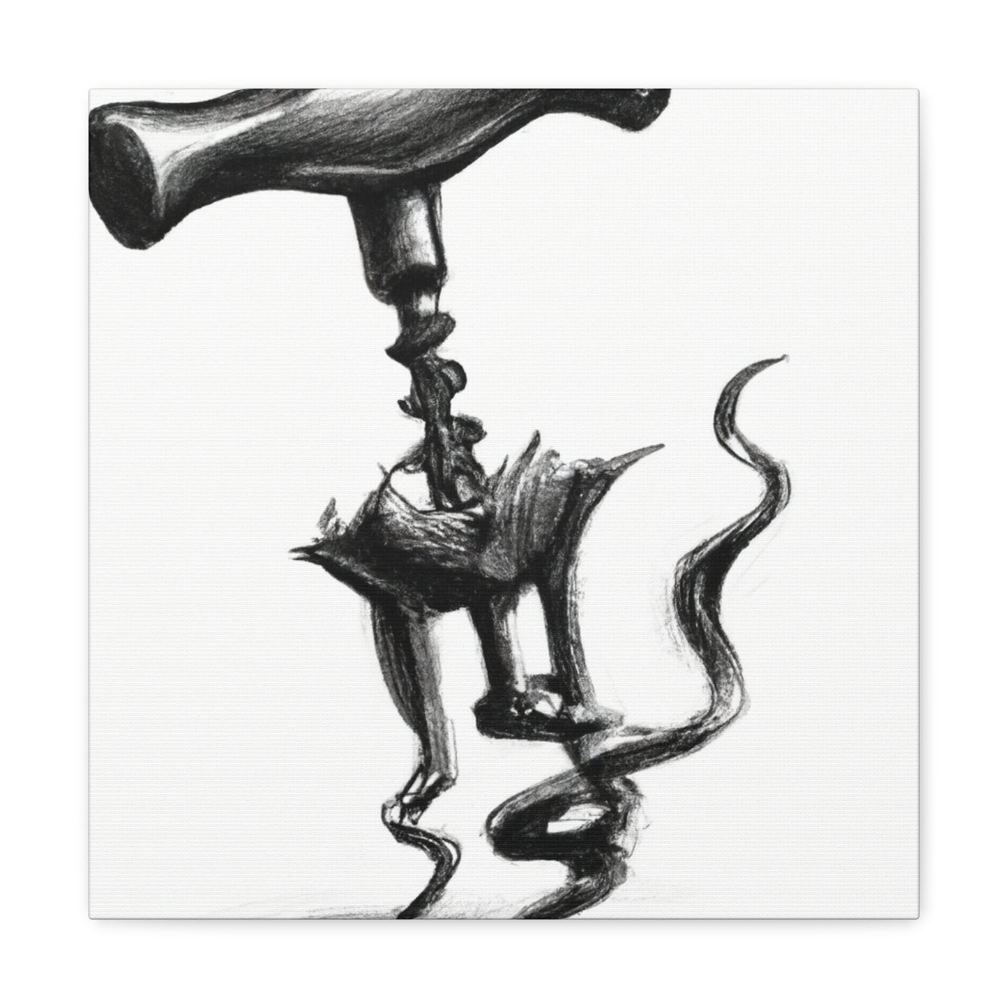 "Corkscrew's Coiled Form" - Canvas