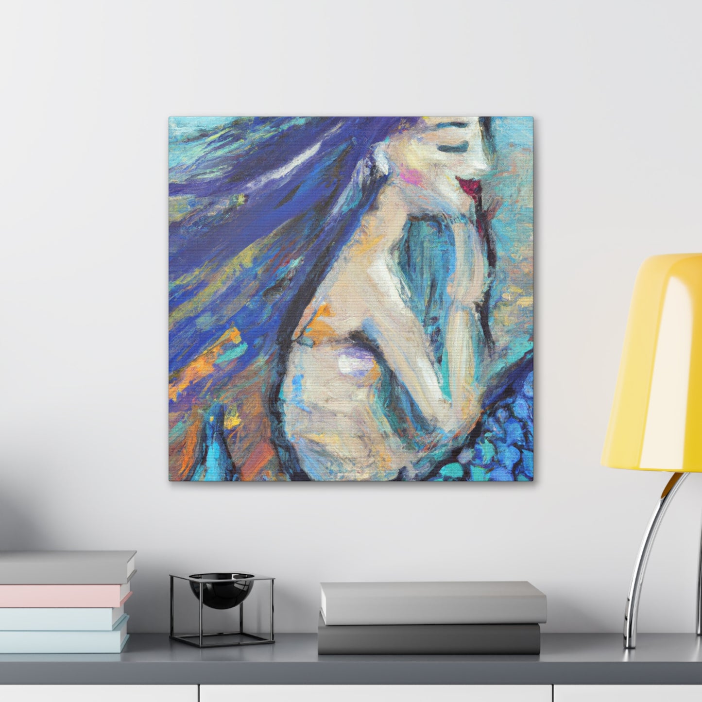 Mermaids in Moonlight - Canvas