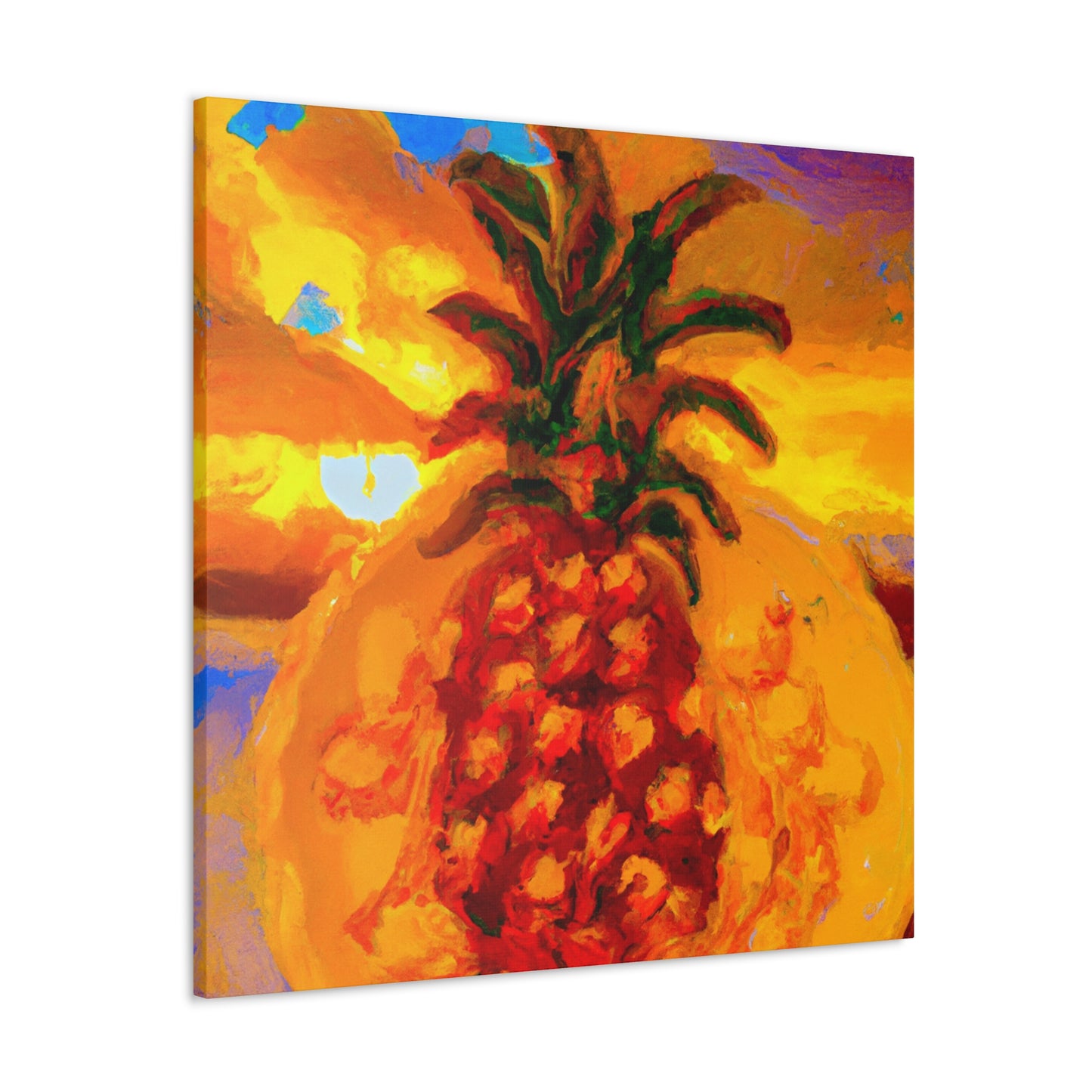 "Pineapple Paradise Scene" - Canvas