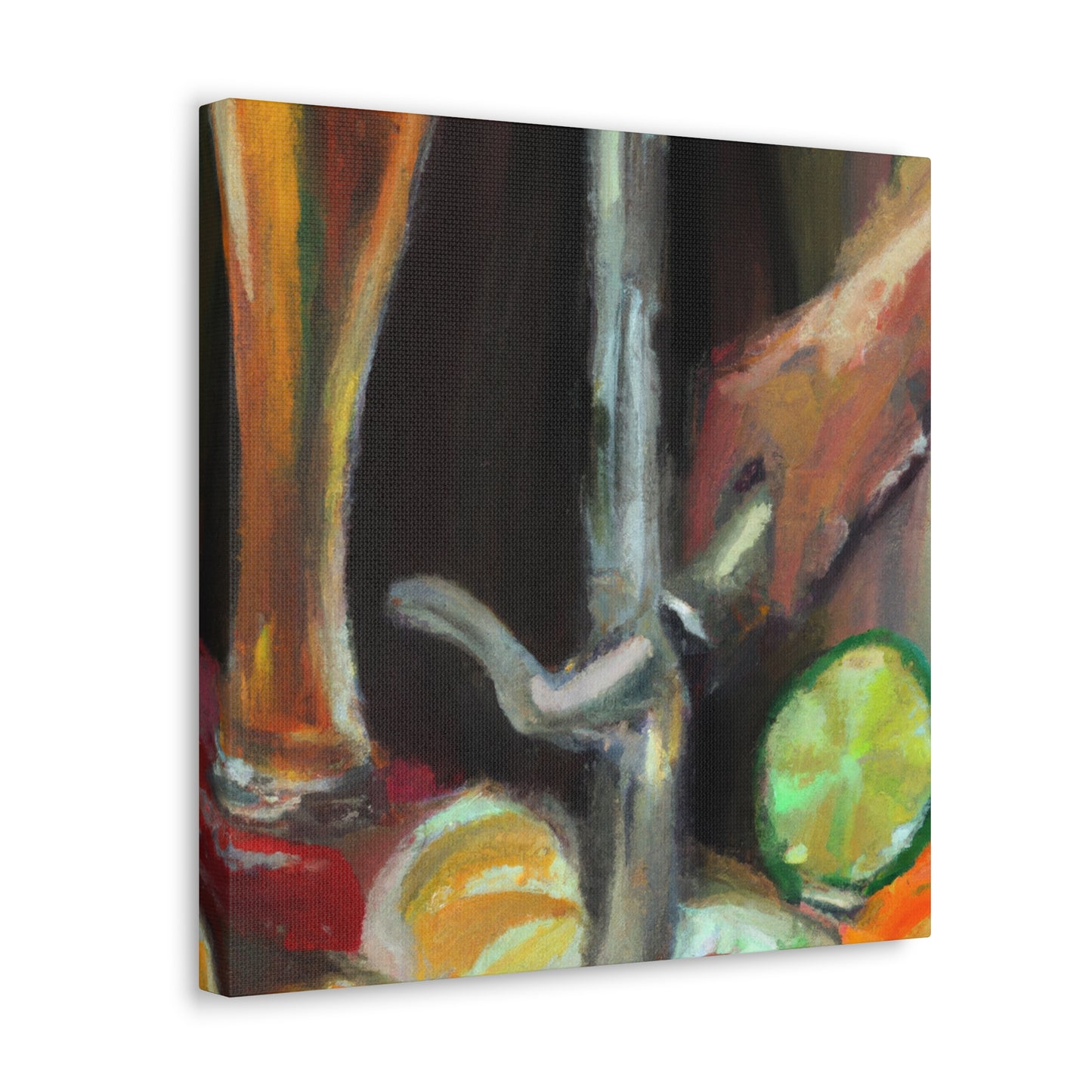 "Bar Taps Impressionisticly" - Canvas