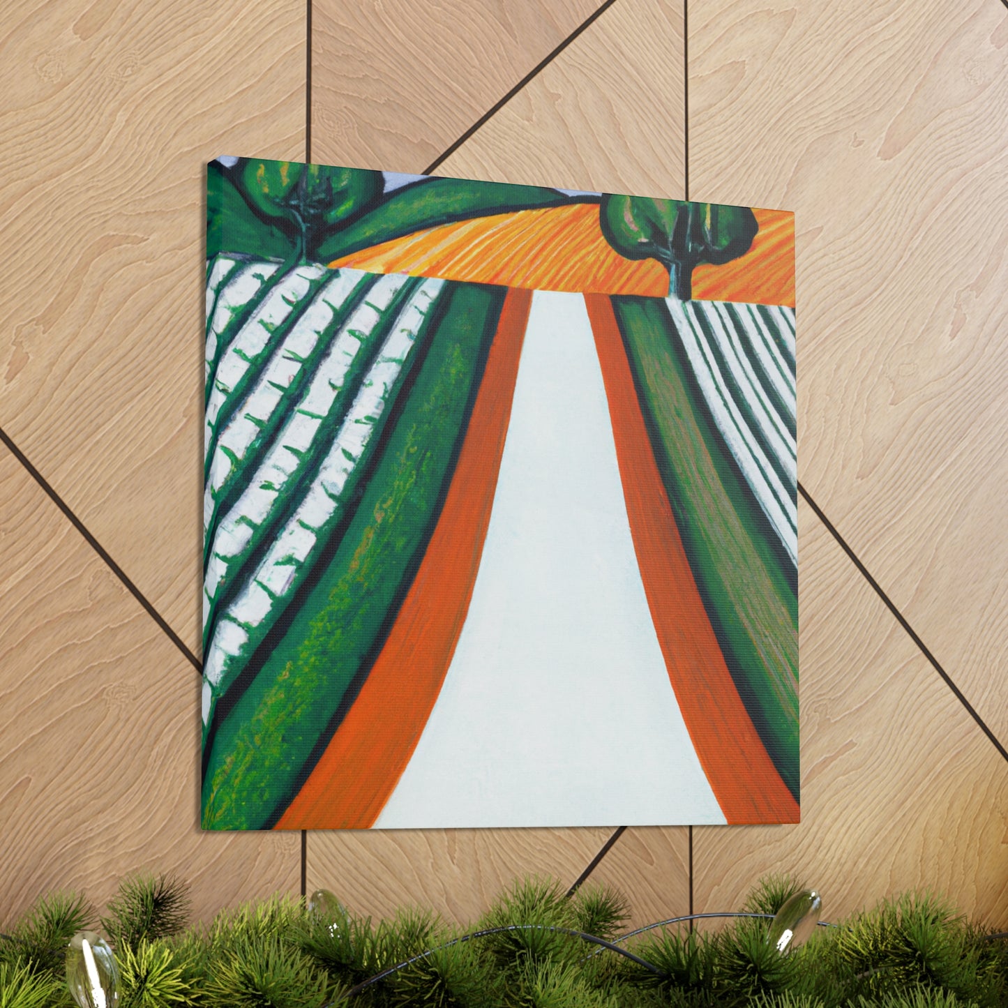 "Country Road Art Deco" - Canvas