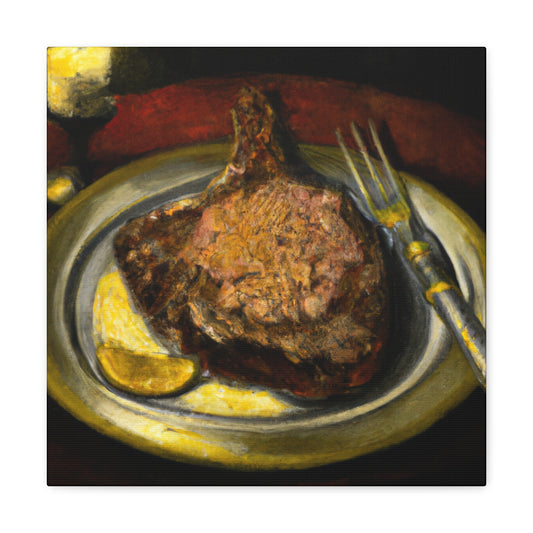 "Steak in Neoclassicism" - Canvas