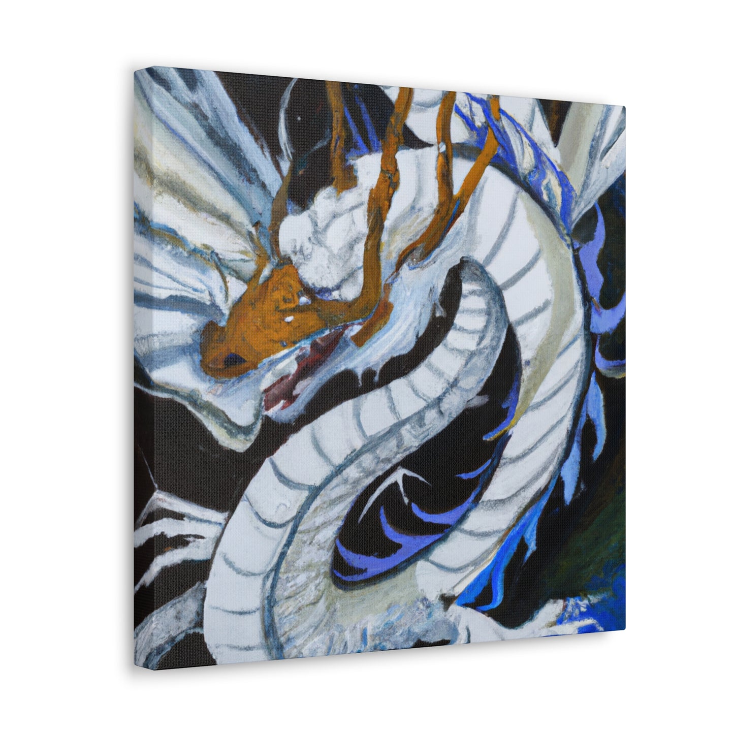 "Dragon's Fiery Reign" - Canvas