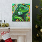 Iguana in Green Hues - Canvas