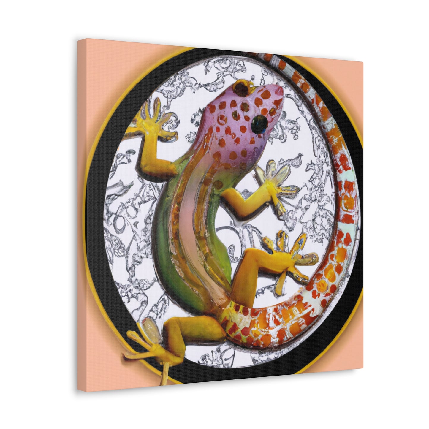 "Gecko's Art Nouveau" - Canvas