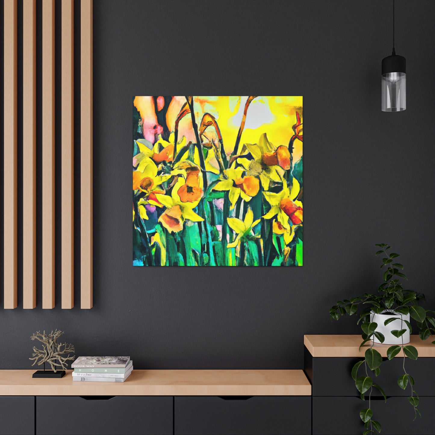 "A Bursting Daffodil" - Canvas