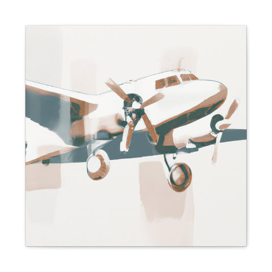 For a unique 1920s art deco vintage airplane, look for pieces made of metal or brass that feature intricate, stylized designs. Look for dark, bold colors, such as black, brown, or navy blue, to reinforce the period - Canvas