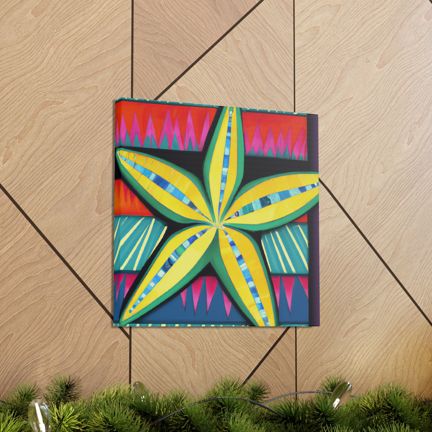 "Starfish on Midnight Beach" - Canvas