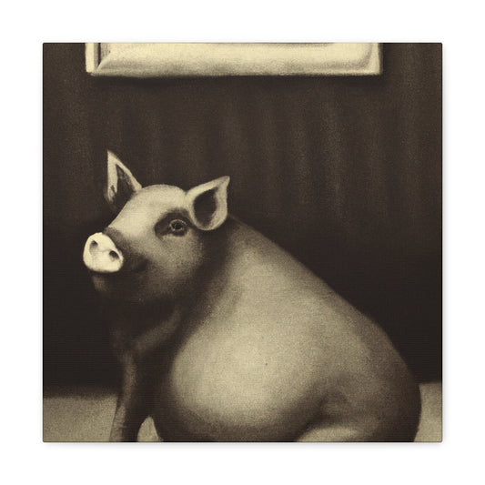 Potbelly Pig Fantasy - Canvas