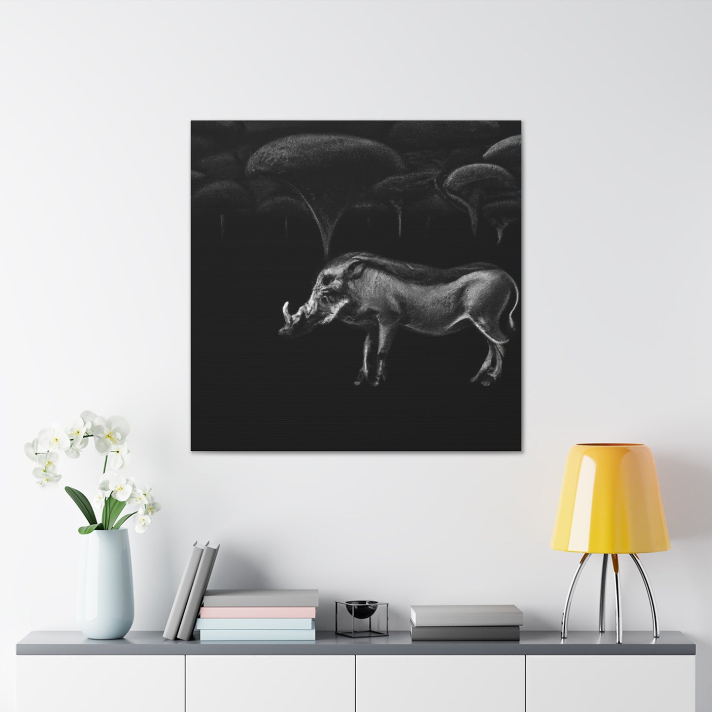 "Warthog In Art Deco" - Canvas