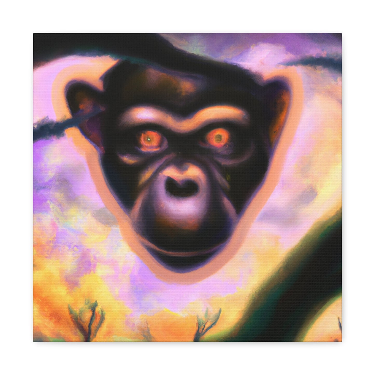 Chimpanzee Digital Dreamscape - Canvas