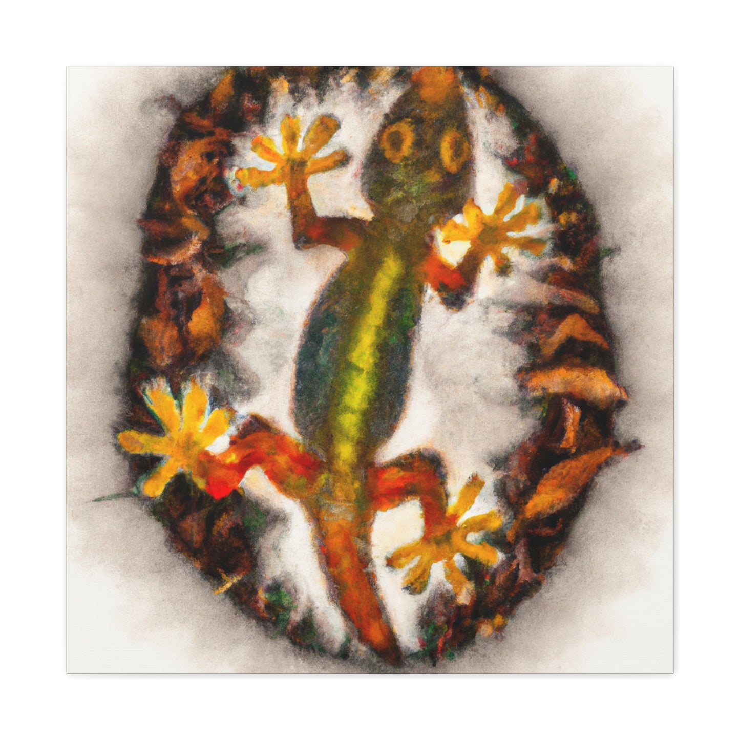 Gecko's Reflection Grandeur - Canvas