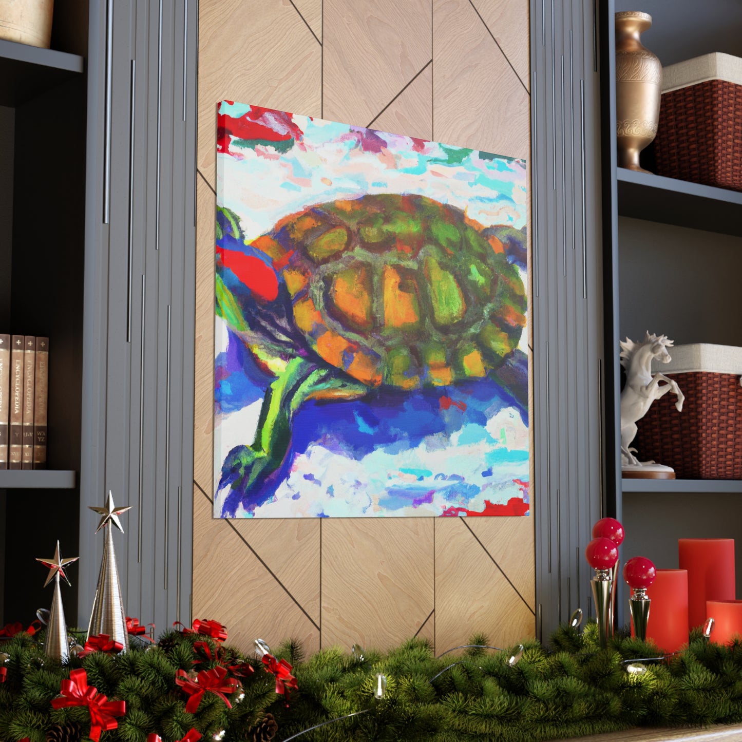 "Turtle's Coppery Shell" - Canvas