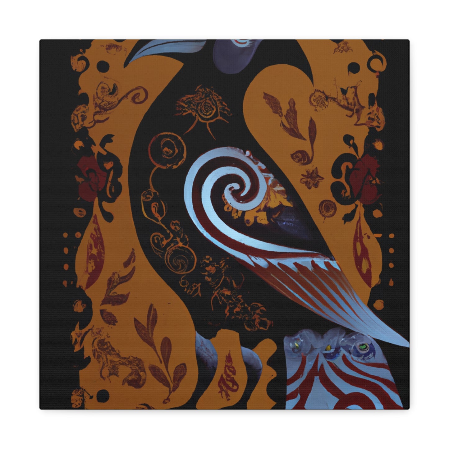 "American Crow Art Deco" - Canvas