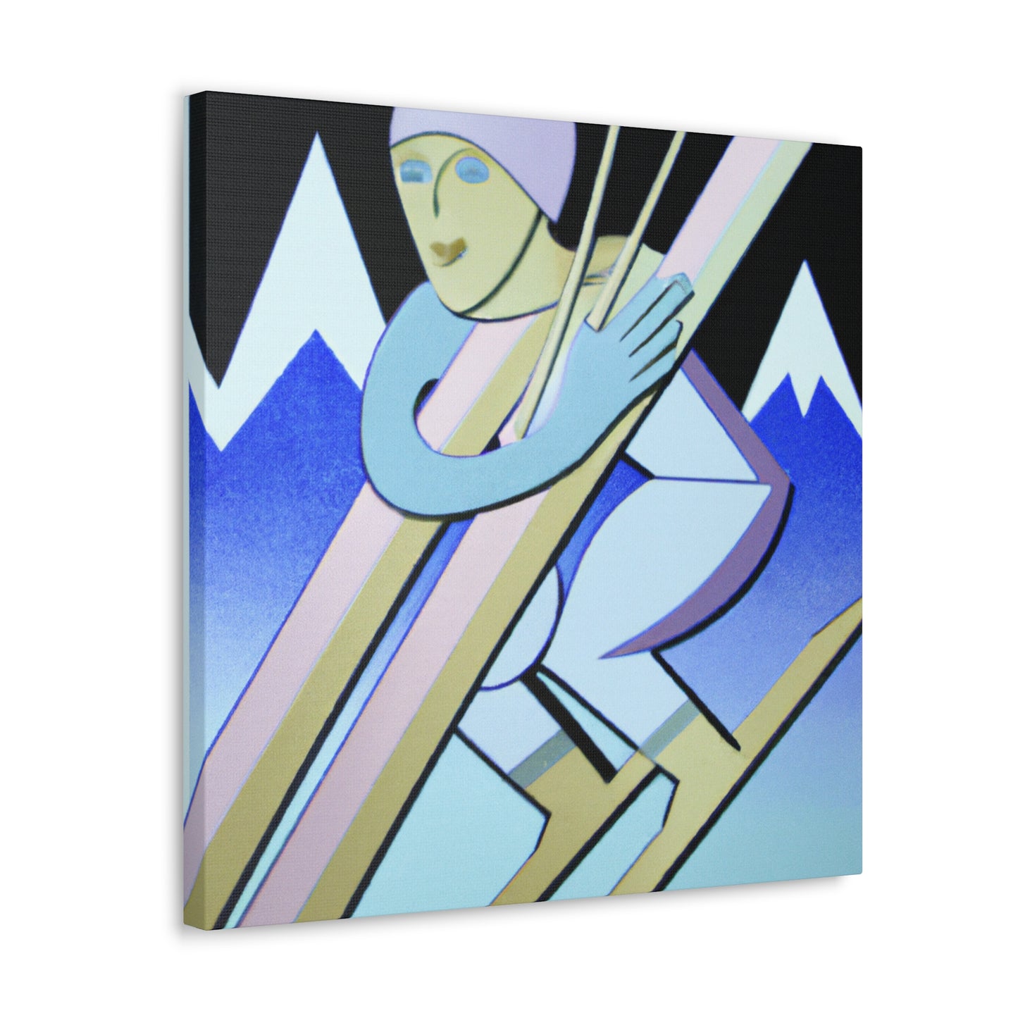 Skiing the Silver Slopes - Canvas